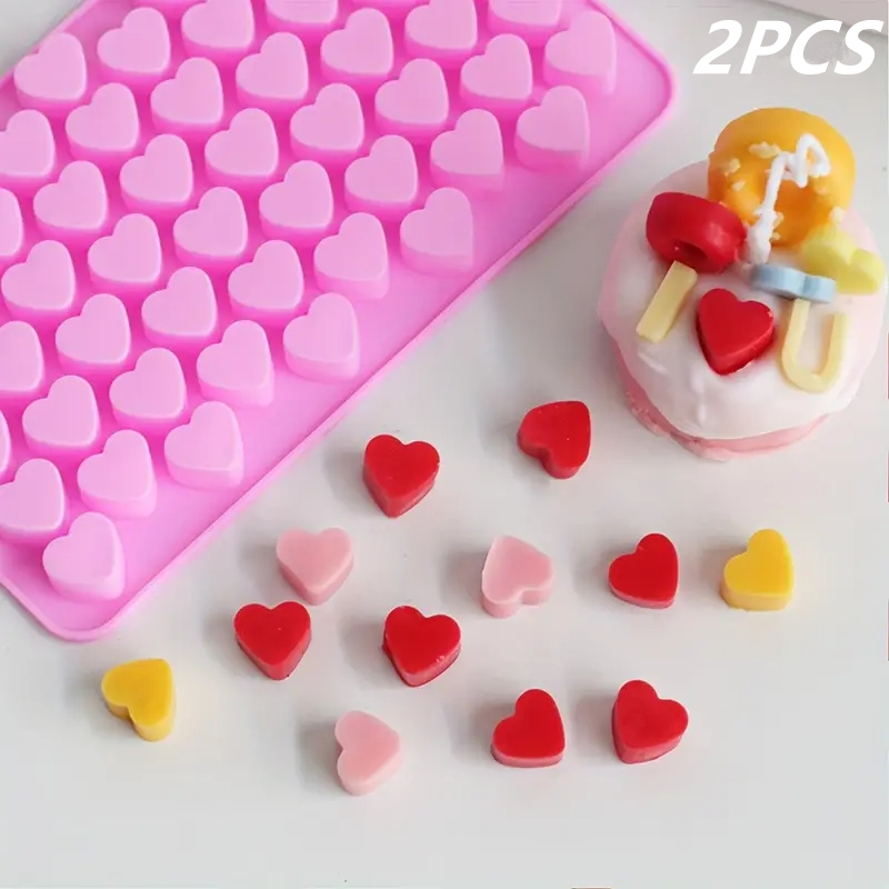 Soap Making Guide - 55 Mini Heart Shapes Silicone Soap