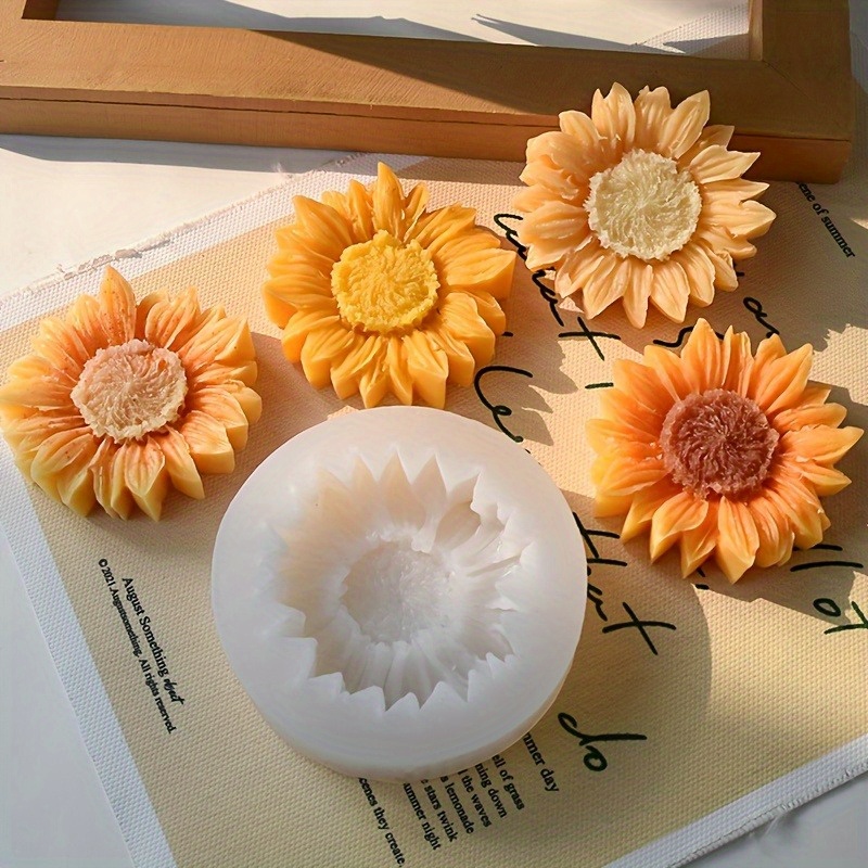 Soap Making Guide - Vibrant 3D Sunflower Silicone Mold for