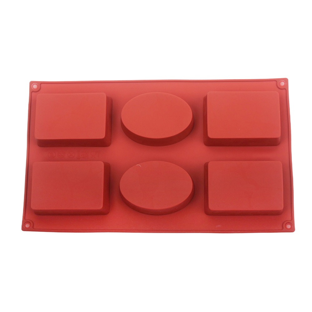 Soap Making Guide - Silicone Rectangle Oval Combo Cake Mold