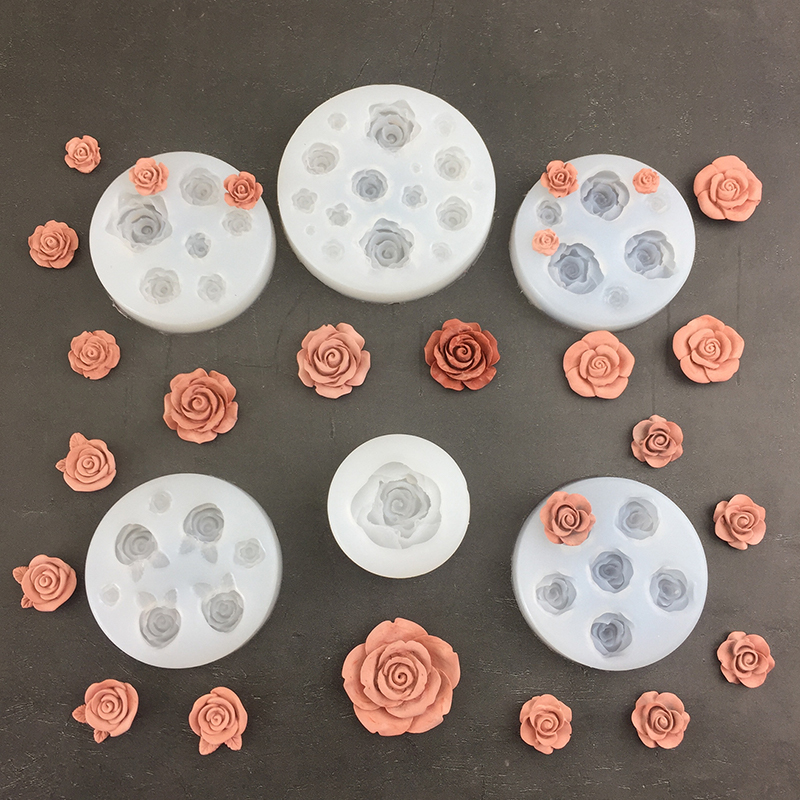 3D Rose Flower Shape Leaf Sili - Soap Making Equipment avaliação e preço