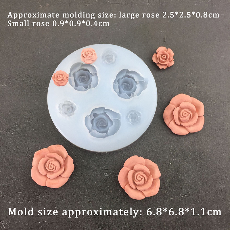 3D Rose Flower Shape Leaf Sili - Soap Making Equipment avaliação e preço