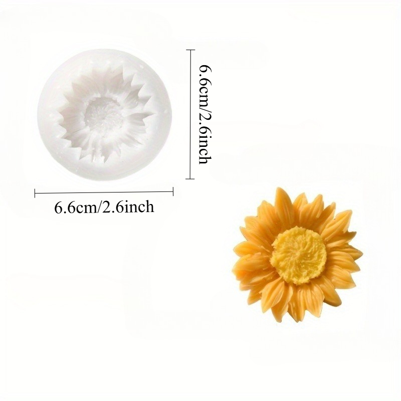 Vibrant 3D Sunflower Silicone  - Soap Making Guide avaliação e preço