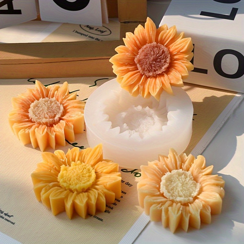 Vibrant 3D Sunflower Silicone  - Soap Making Guide avaliação e preço