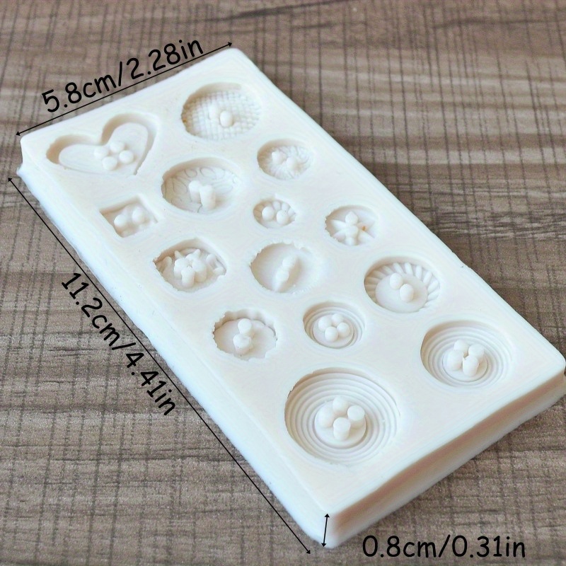 Buttons Shape Silicone Mold Si - Soap Making Guide avaliação e preço