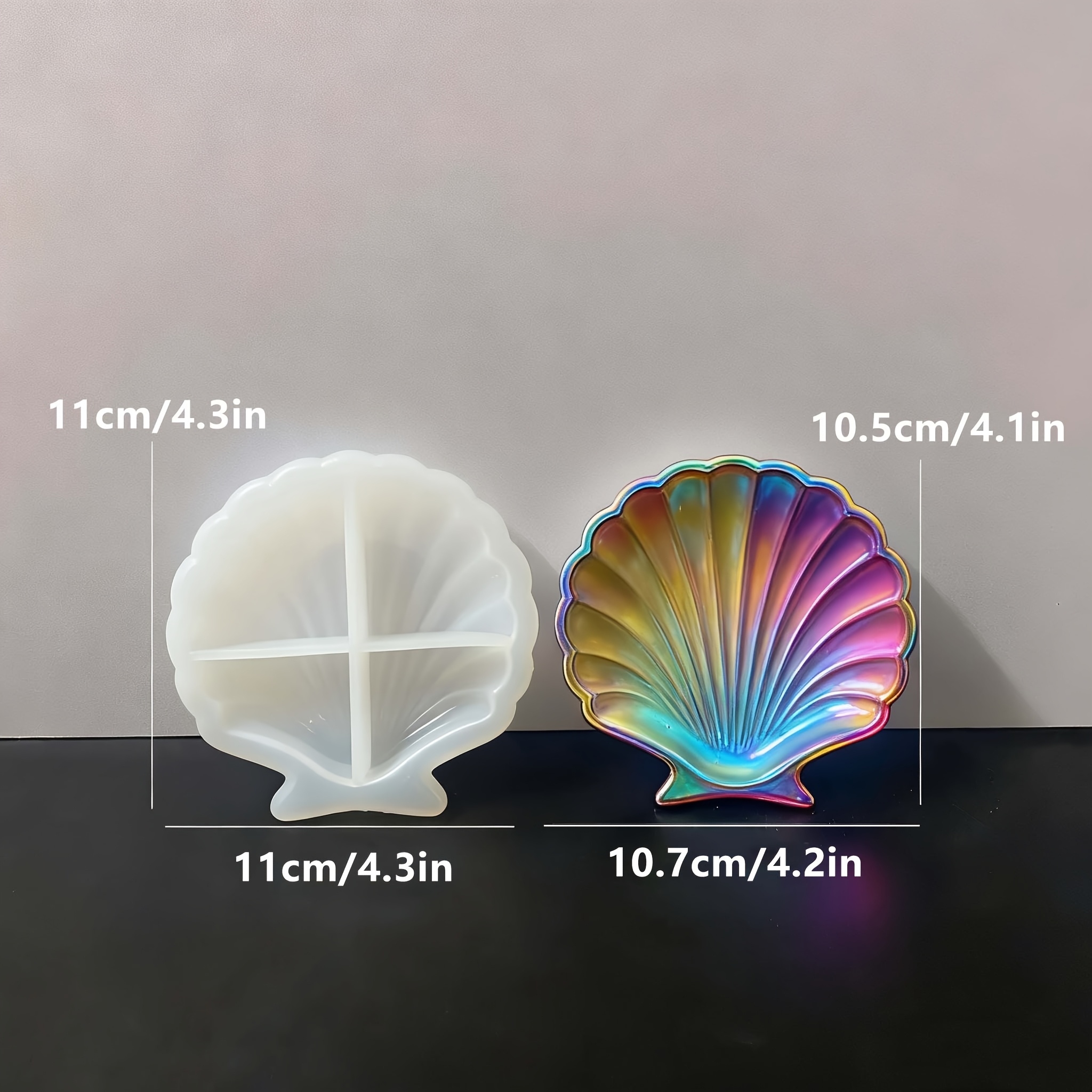 1 piece of silicone shell resi - Soap Making Guide avaliação e preço