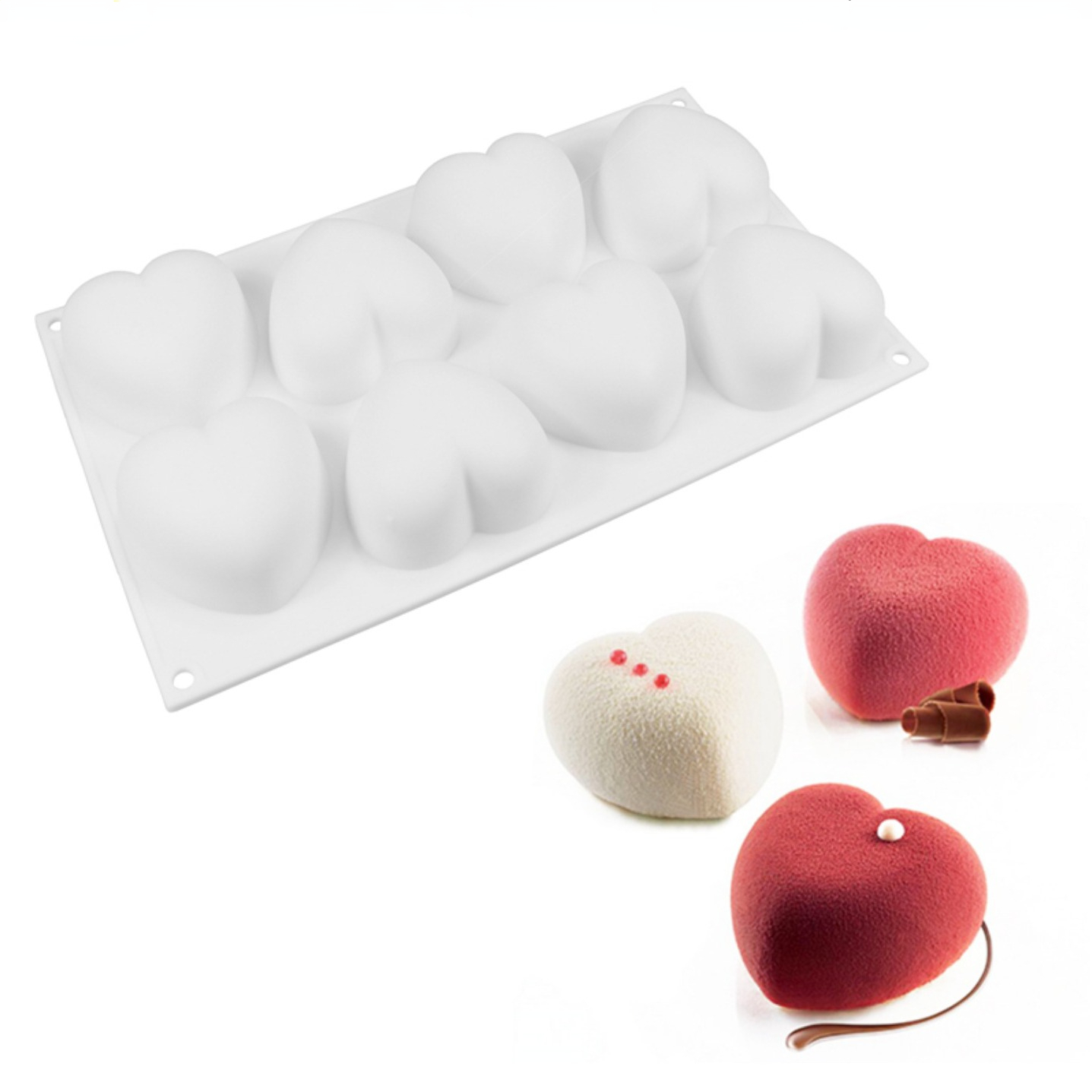 Love Heart Silicone Soap Mold  - Soap Making Equipment avaliação e preço