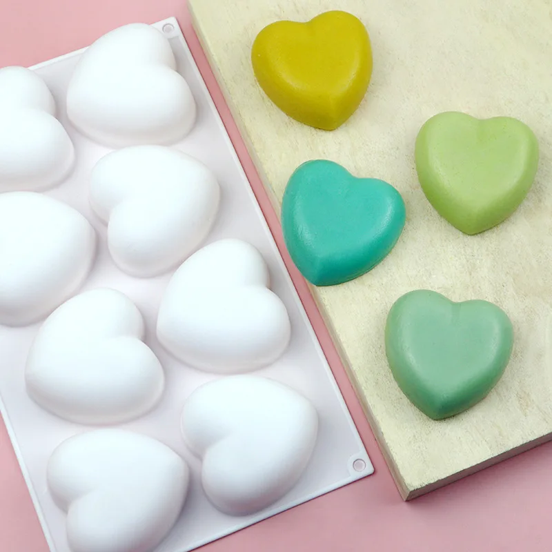 Love Heart Silicone Soap Mold  - Soap Making Equipment avaliação e preço