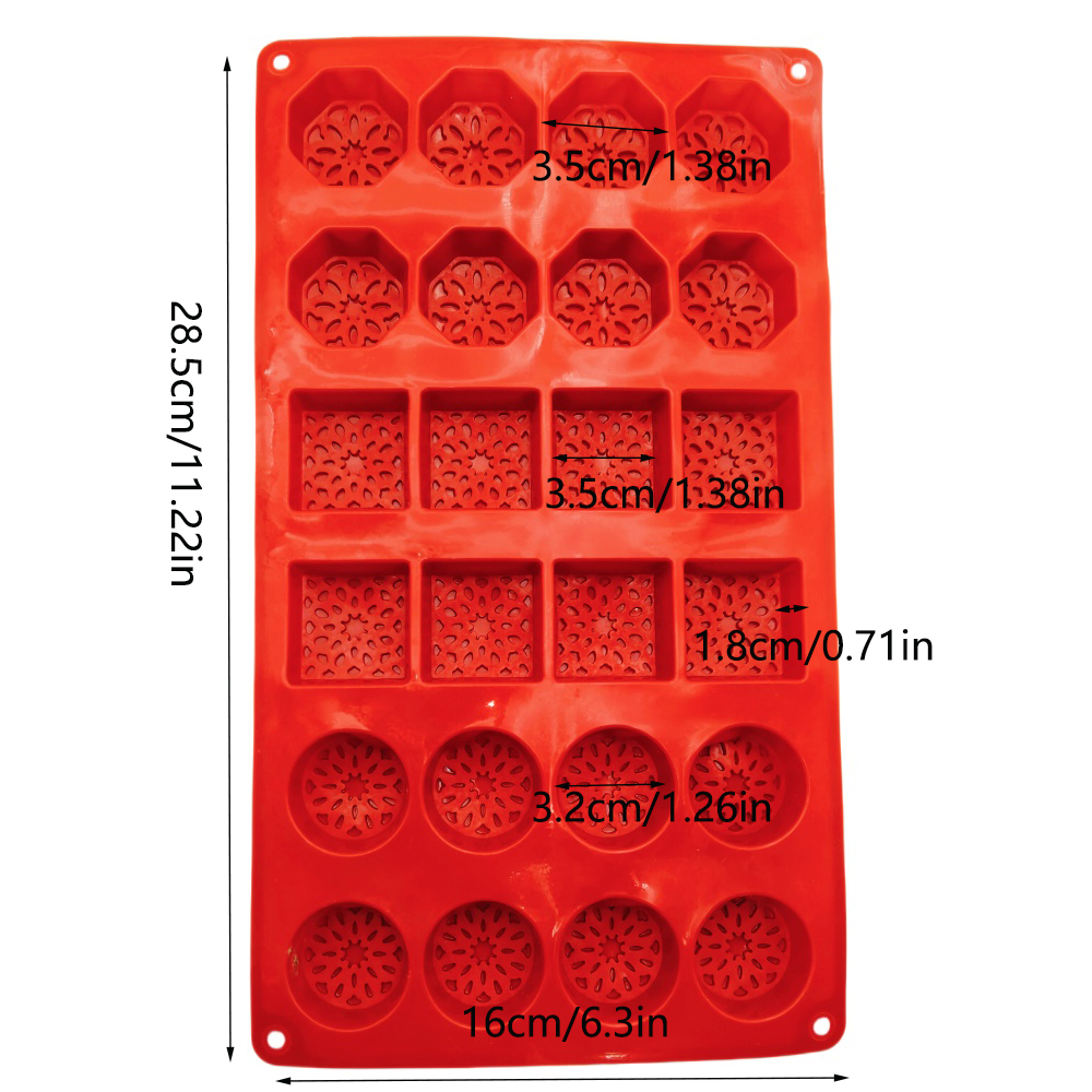 New Arrival 24 Hole Round Squa - Soap Making Equipment avaliação e preço