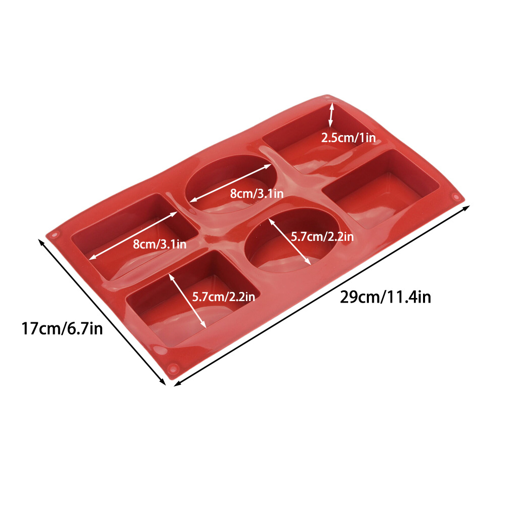 Silicone Rectangle Oval Combo  - Soap Making Guide avaliação e preço
