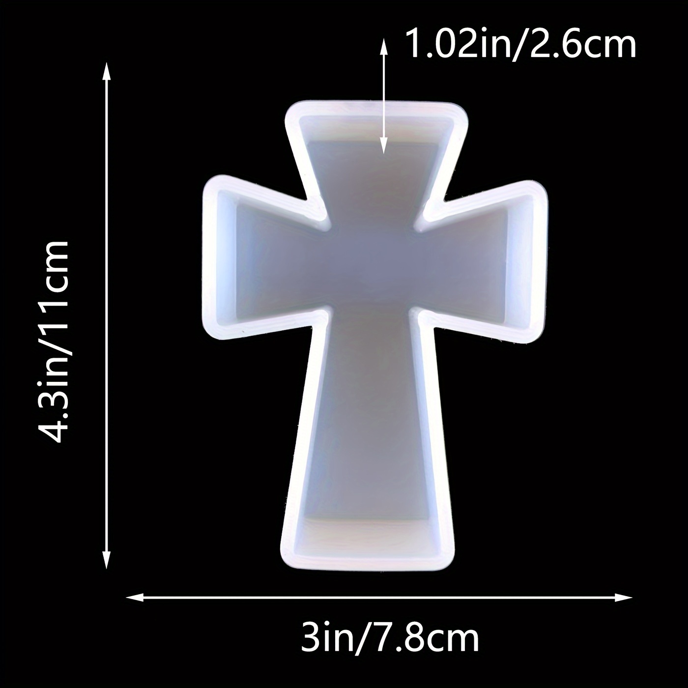 Silicone Mold Blessing Cross D - Soap Making Raw Material avaliação e preço