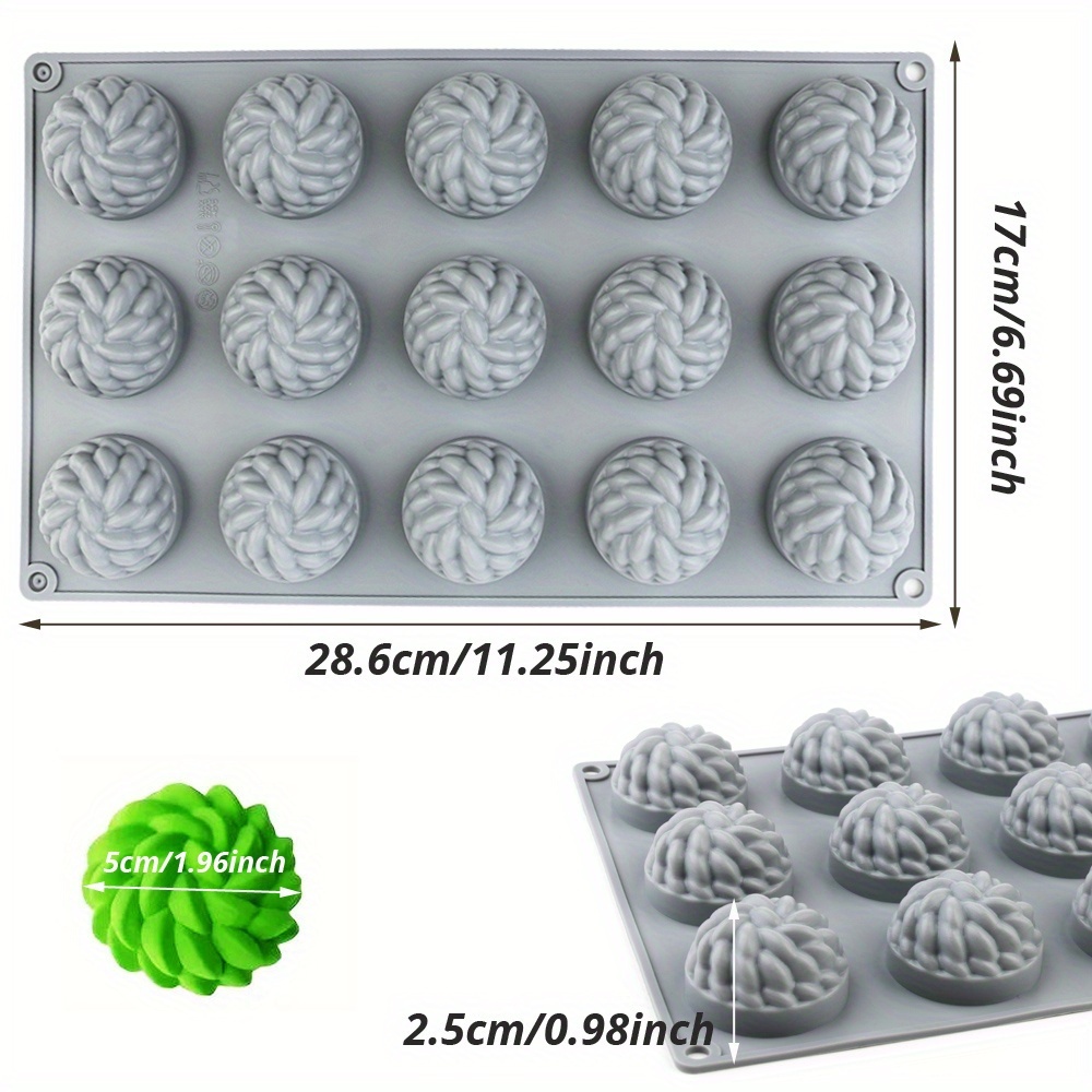 1Pc Cake Mold Santa Ana Floral - Soap Making Raw Material avaliação e preço