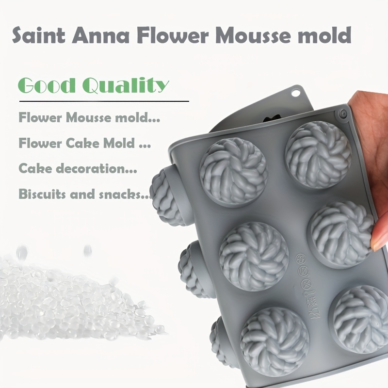 1Pc Cake Mold Santa Ana Floral - Soap Making Raw Material avaliação e preço
