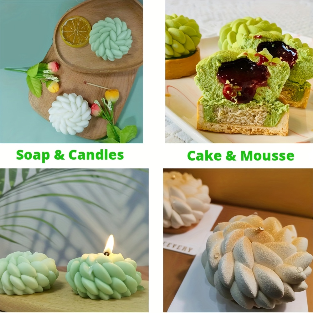 1Pc Cake Mold Santa Ana Floral - Soap Making Raw Material avaliação e preço