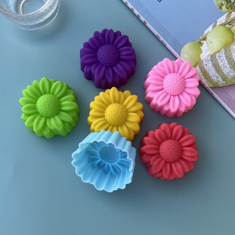 6 Pcs Set Non-Stick Flower Des - Soap Making Equipment avaliação e preço