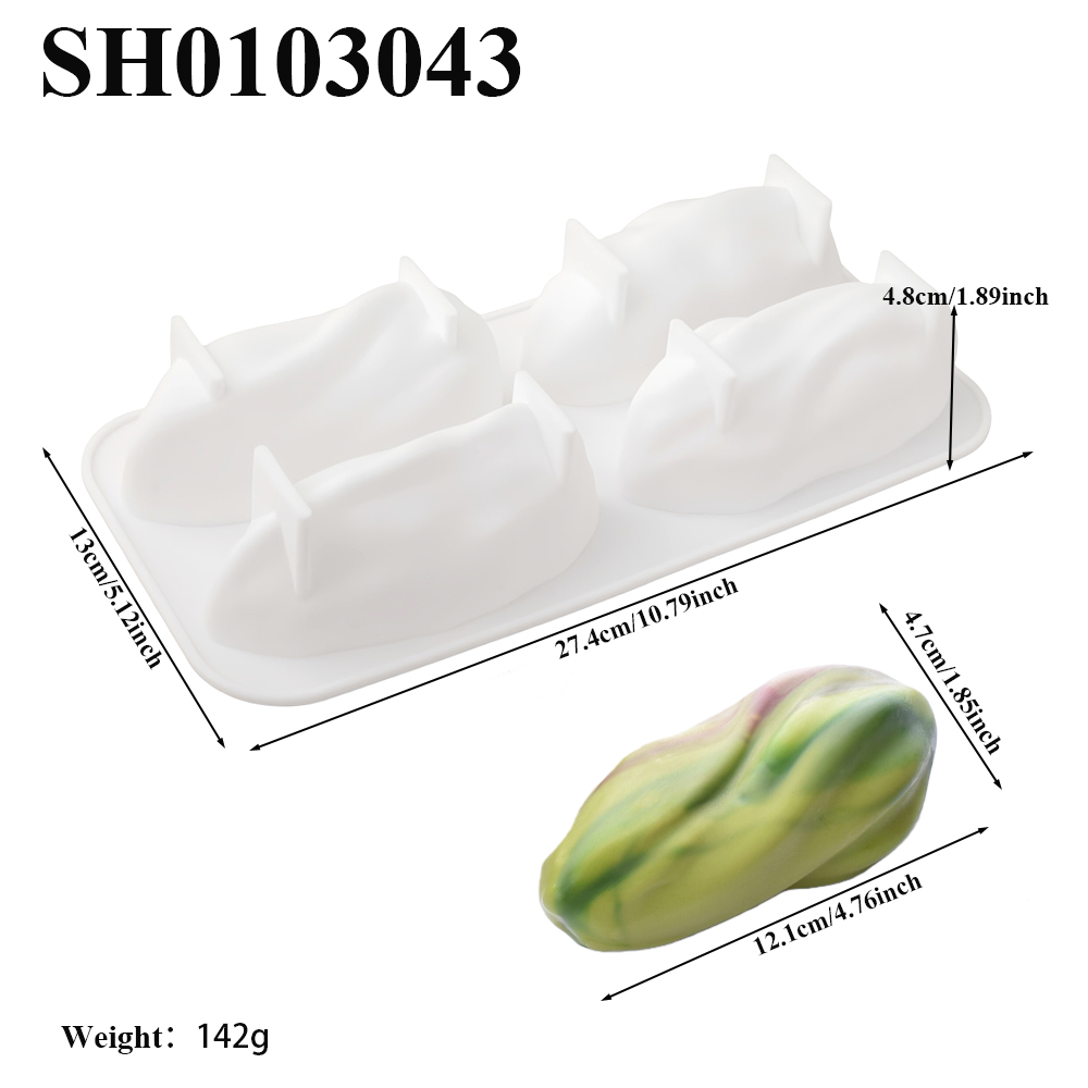 4 or 9-Cell Pistachio Design S - Soap Making Equipment avaliação e preço