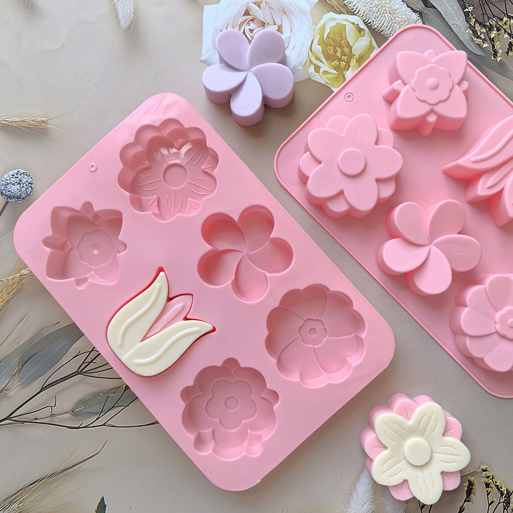 kinds Flower Silicone Molds Di - Soap Making Vendors avaliação e preço