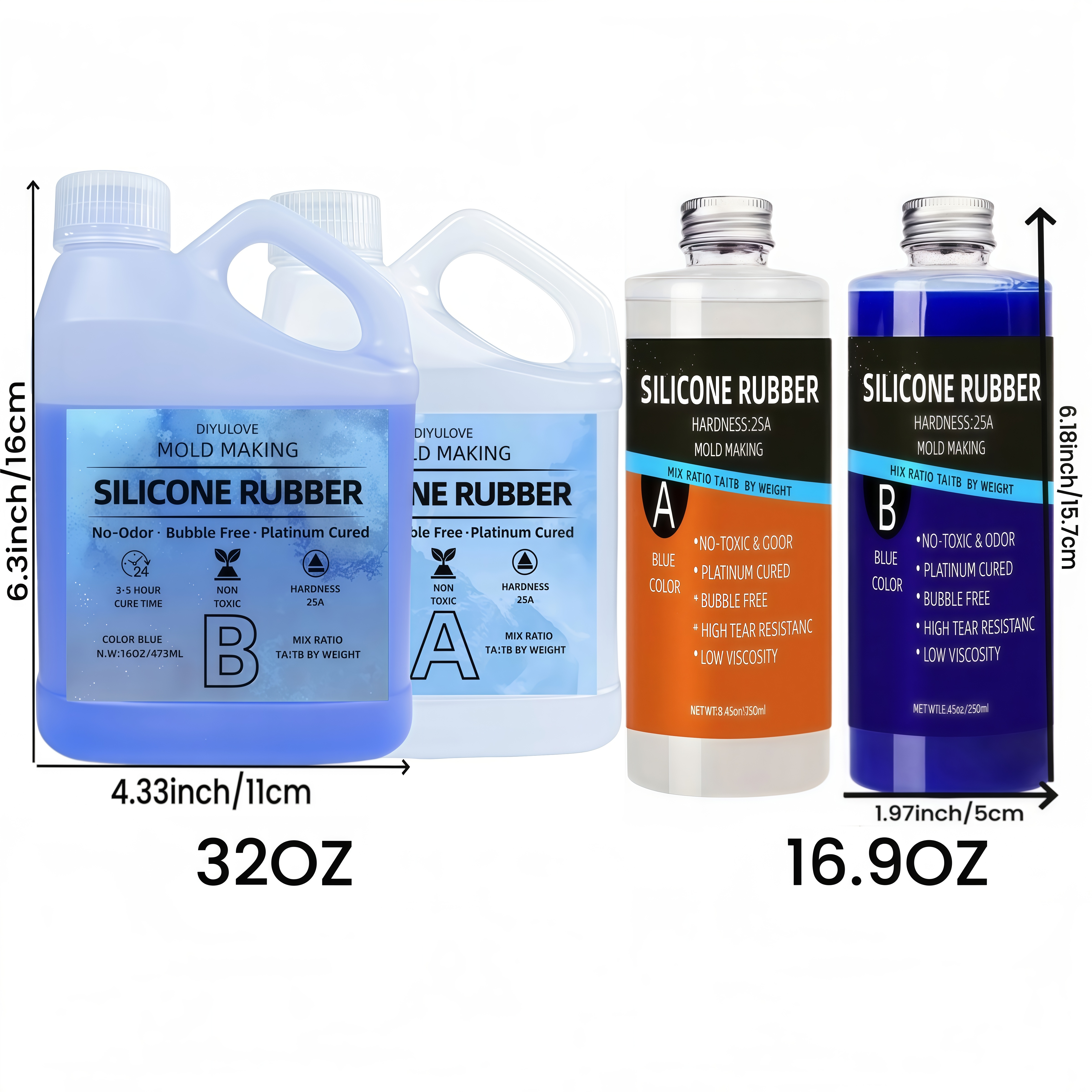 32oz High-Performance Silicone - Soap Making Vendors avaliação e preço