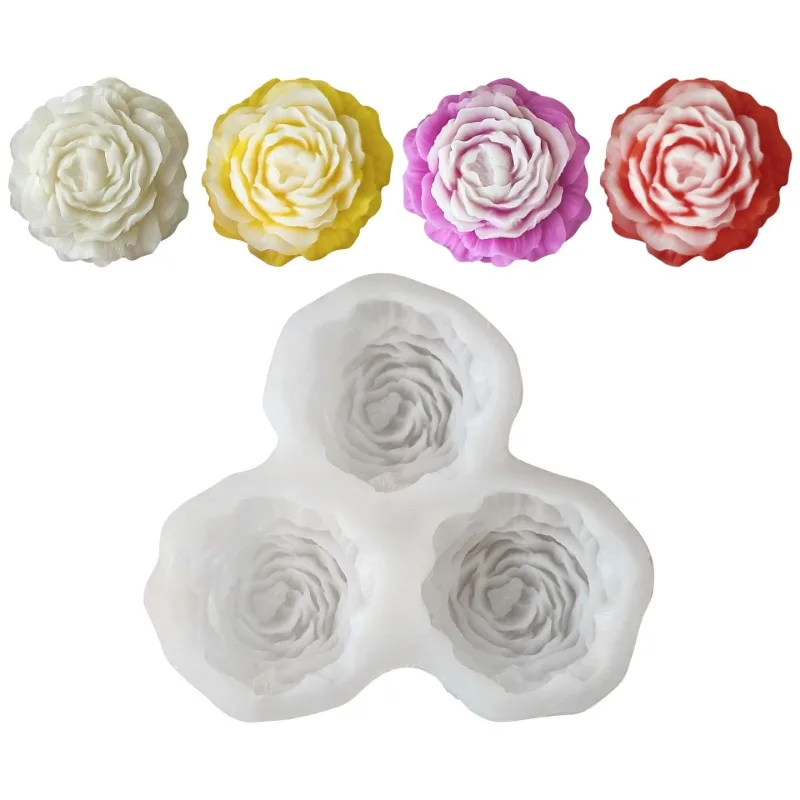 Peony Flower Candle Silicone M - Soap Making Equipment avaliação e preço